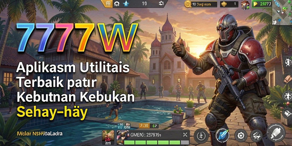 Screenshot utama 7777W menampilkan antarmuka pengguna yang intuitif dan mudah digunakan.