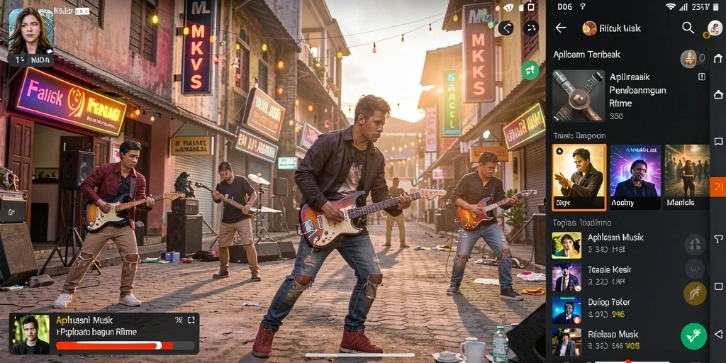 Tampilan gameplay D06 menampilkan interaksi musik yang menarik.
