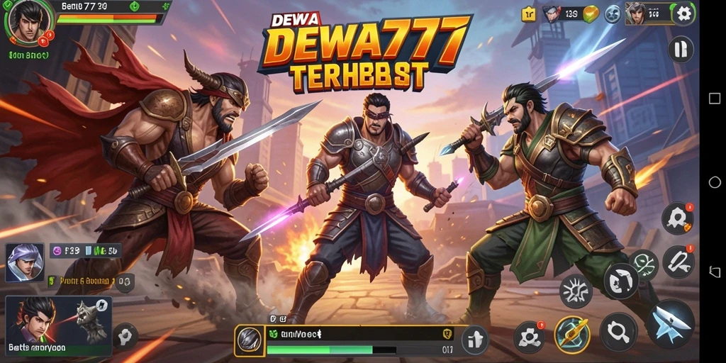 Screenshot gameplay DEWA777 menampilkan aksi seru dalam Battle Royale.