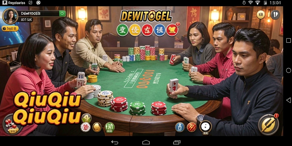 Screenshot gameplay menunjukkan pengalaman bermain QiuQiu yang seru.