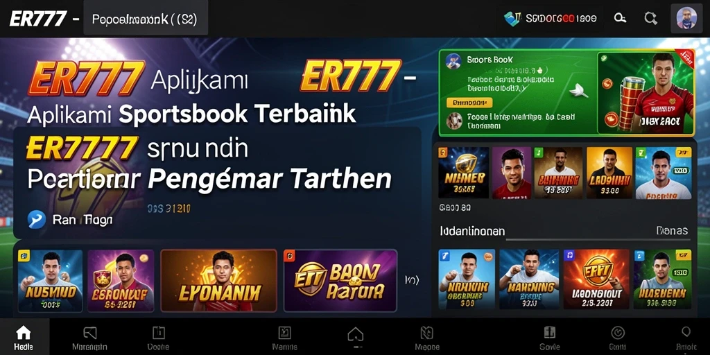 Tangkapan layar dari gameplay ER777 menampilkan eksplorasi pasar taruhan yang beragam.