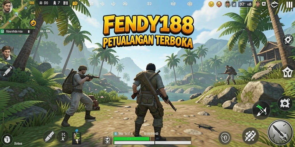 Screenshot FENDY188 menampilkan eksplorasi dunia yang luas dan indah.