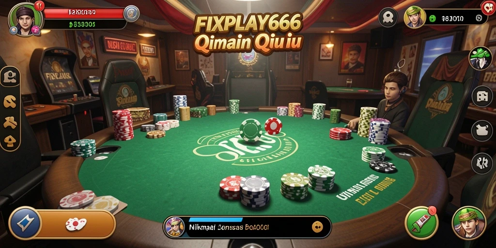 Tampilan gameplay QiuQiu yang menarik dan interaktif.