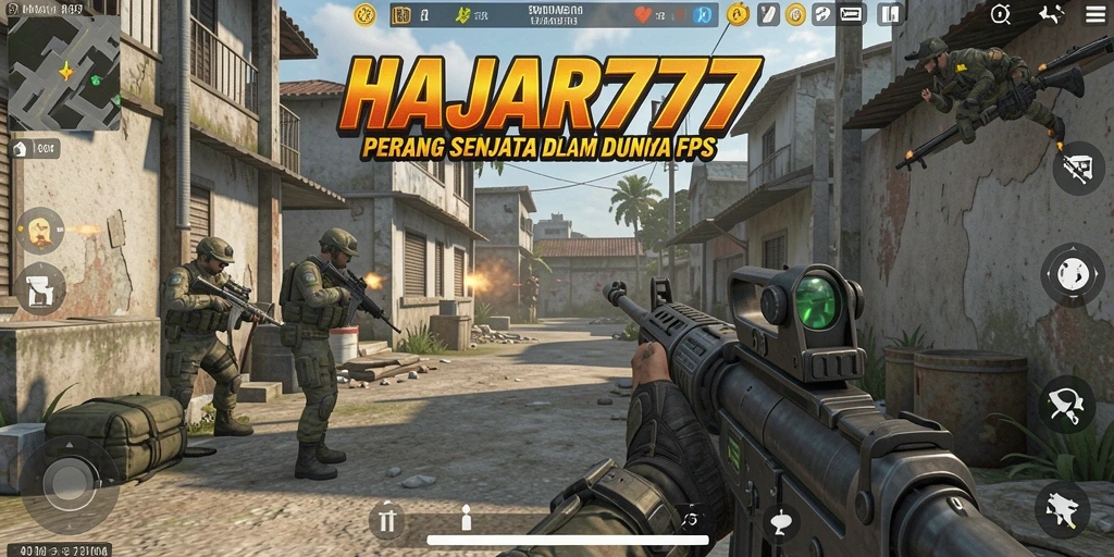 Tampilan gameplay seru di HAJAR777 dengan aksi tembak-menembak yang mendebarkan.