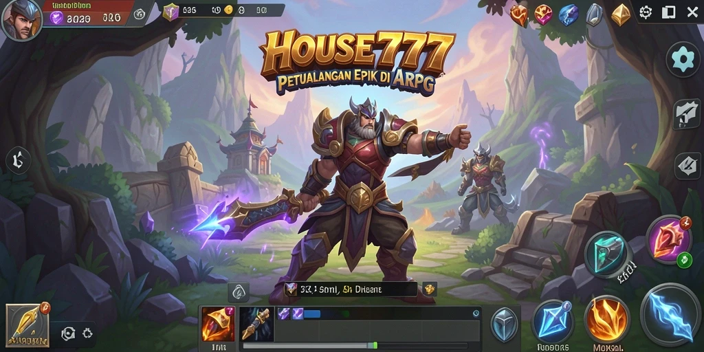 Tangkapan layar aksi seru dalam game ARPG HOUSE777.