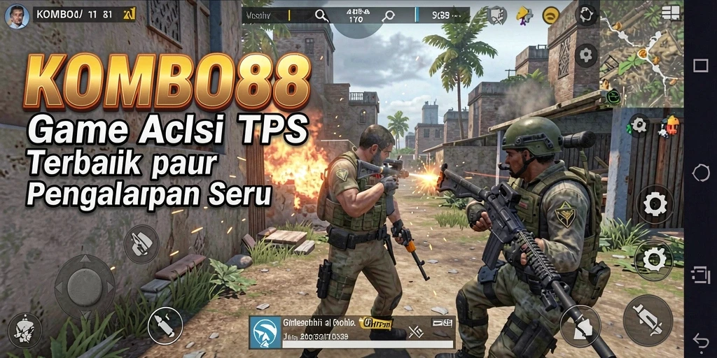 Gameplay mendebarkan dari KOMBO88 dalam pertempuran TPS.