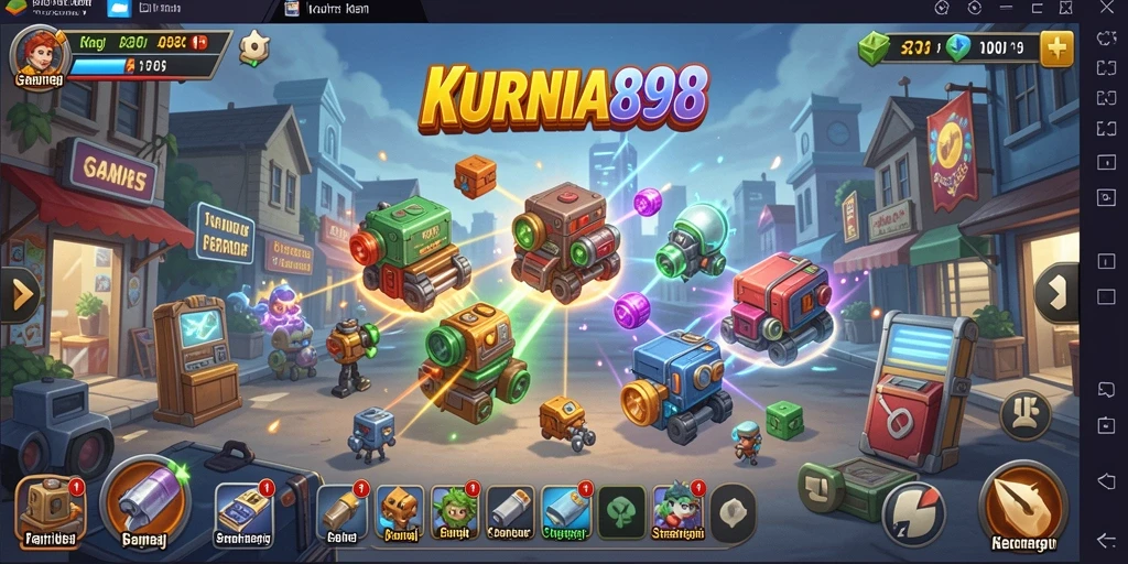 Tampilan menarik dari gameplay KURNIA898 yang penuh strategi Idle.