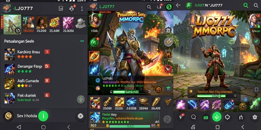 Tampilan gameplay seru LJO777 dalam dunia MMORPG yang menantang.