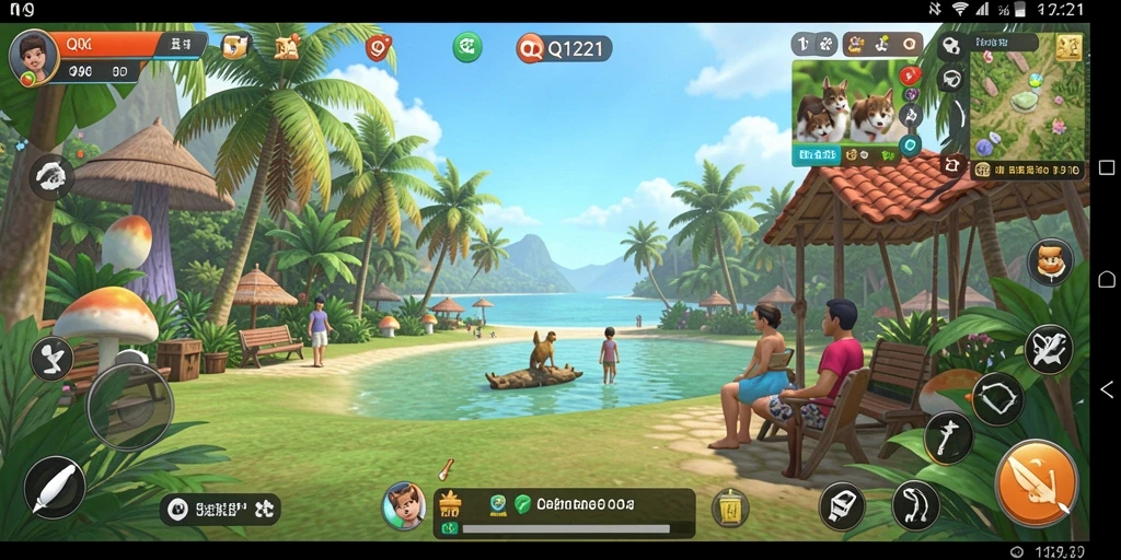 Tampilan gameplay <strong>QQ1221</strong> yang penuh warna dan menarik.