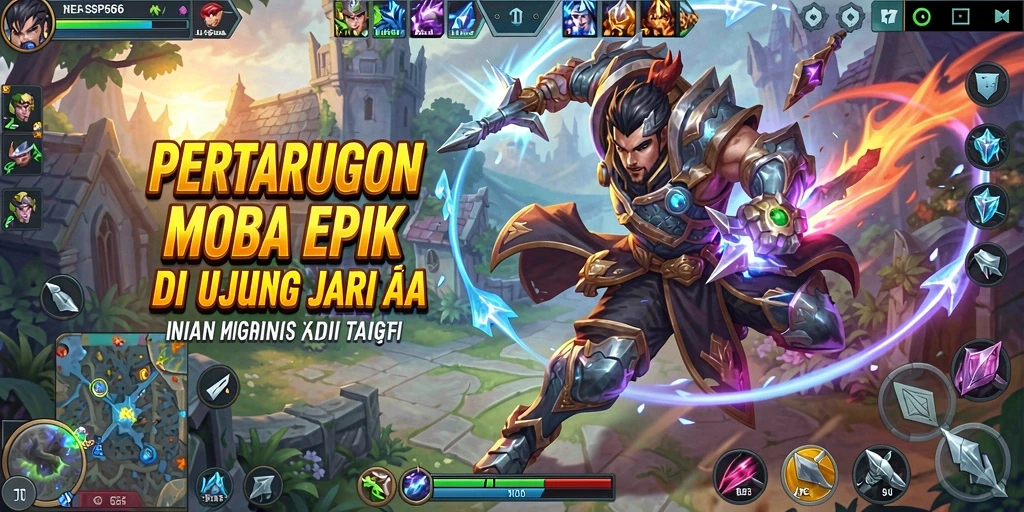 Screenshot gameplay SP666 yang menunjukkan aksi pertarungan seru.