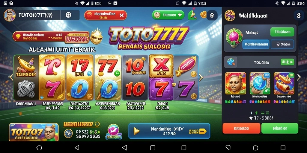 Tampilan antarmuka TOTO777 yang modern dan fungsional.